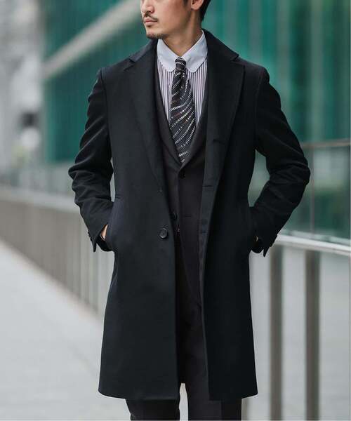 セール】SUPER 140's ウール / カシミヤ チェスターコート（チェスター