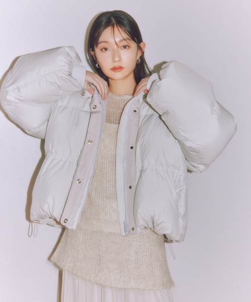 FRAY I.D（フレイアイディー）の「フードドロストショートダウンコート