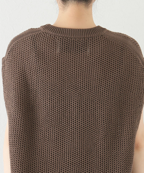 セール】【walenode / ウェルノード 】ストローヤーンニットベスト