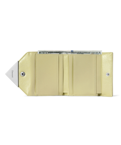 セール】CRINKLE TRIANGLE DOCO WALLET - SOFT OLIVE（札入れ