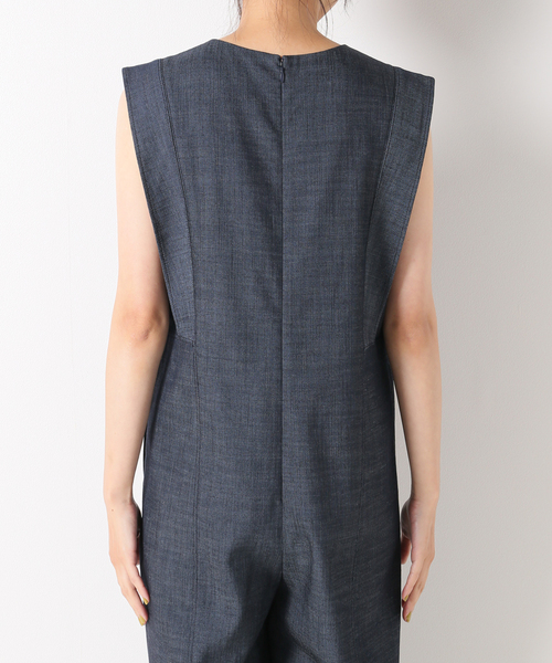 IENA（イエナ）の「デニムライクスクエアショルダーオールインワン