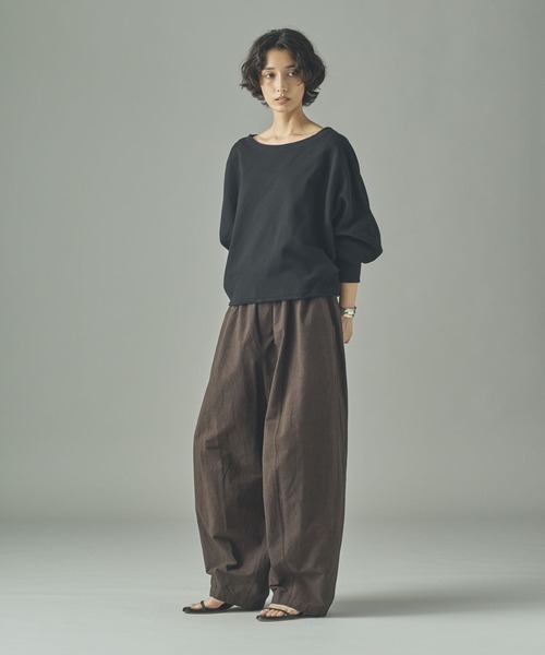 Curensology(カレンソロジー)/コットンリネンドロストパンツ（その他