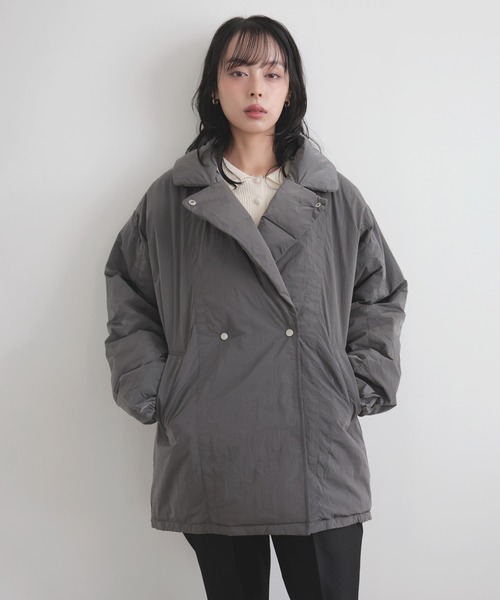 セール】タフタテーラードダウンジャケット（ダウンジャケット/コート