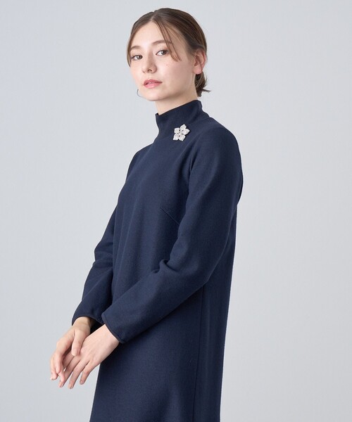 ANAYI（アナイ）の「ウールジャージーヘムフレア ワンピース