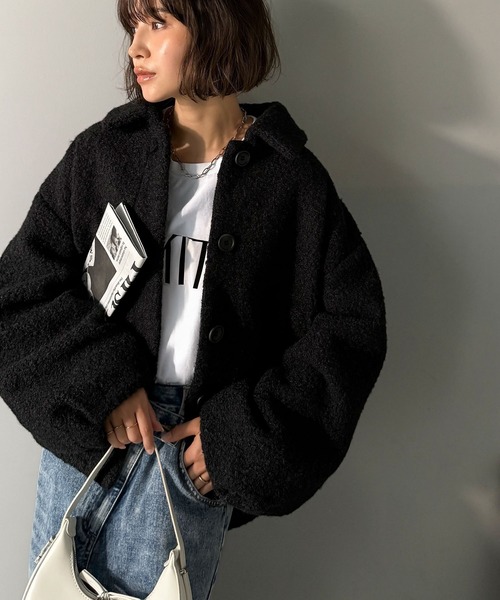 セール】ボリューム感と抜け感の絶妙バランス。コクーン襟付き