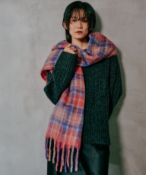 セール】インドチェックストール 581687（ストール/ショール）｜LEPSIM