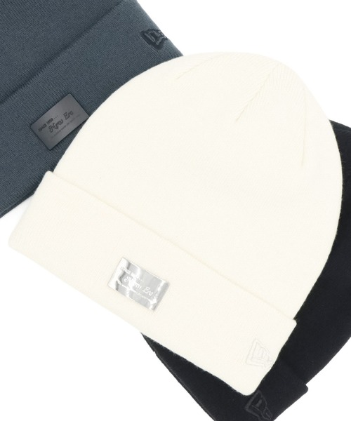 ニューエラ ニット帽 メタルプレート ONSPOTZ別注（ニットキャップ