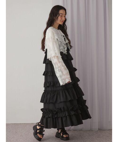 merry jenny（メリージェニー）の「フリルティアードワンピース