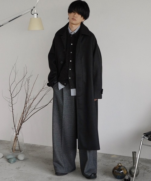 WYM LIDNM（ウィム バイ リドム）の「WOOLY HERRINGBONE BALMACAAN