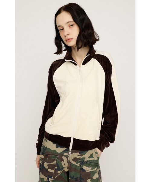 VELOUR TRACK JACKET ベロア トラックジャケット 春服（ブルゾン