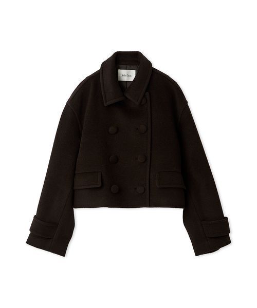 セール】ウールカシミヤショート丈ピーコート（ピーコート）｜Mila