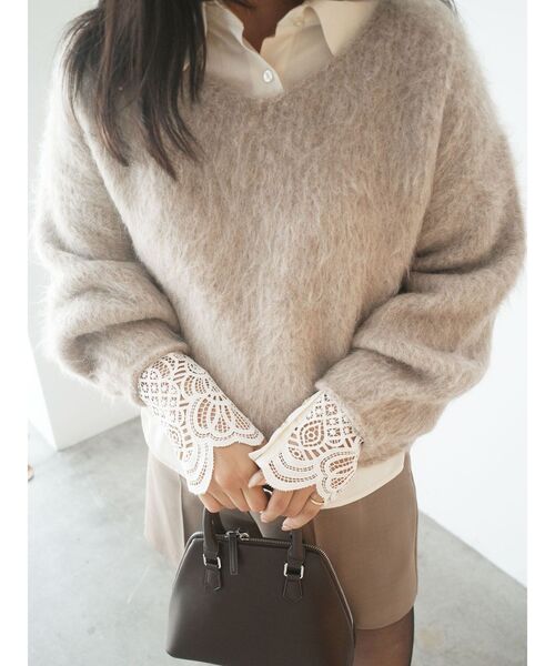 LAGUNAMOON（ラグナムーン）の「レースカフスシャツ（シャツ/ブラウス