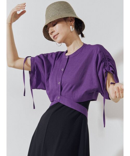 UN3D.（アンスリード）の「クロスベルトショートシャツ（シャツ