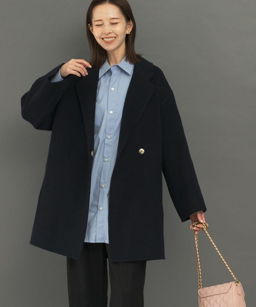 セール】ウールカシミヤリバーチェスターコート（チェスターコート