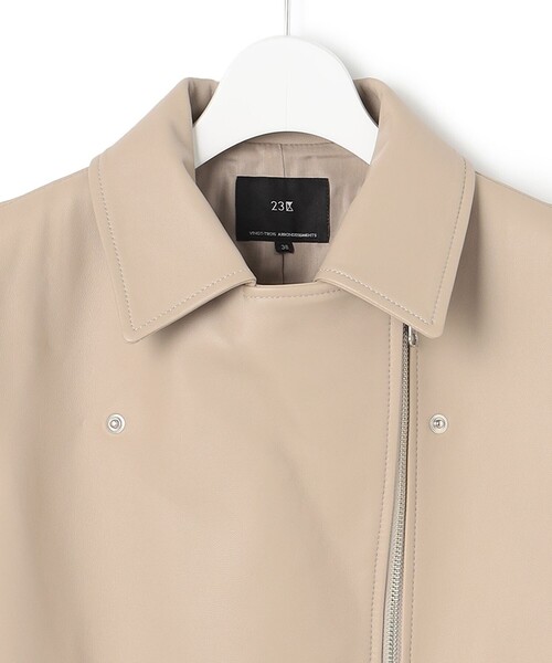 ラムレザー ライダース ジャケット（ライダースジャケット）｜23区 L