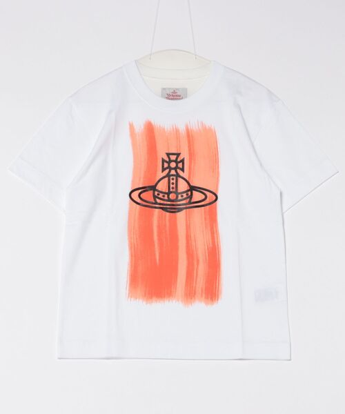 セール】ｵｰｶﾞﾆｯｸｺｯﾄﾝ天竺BRUSH STROKE ORB PRINTﾘﾗｯｸｽTｼｬﾂ（Tシャツ