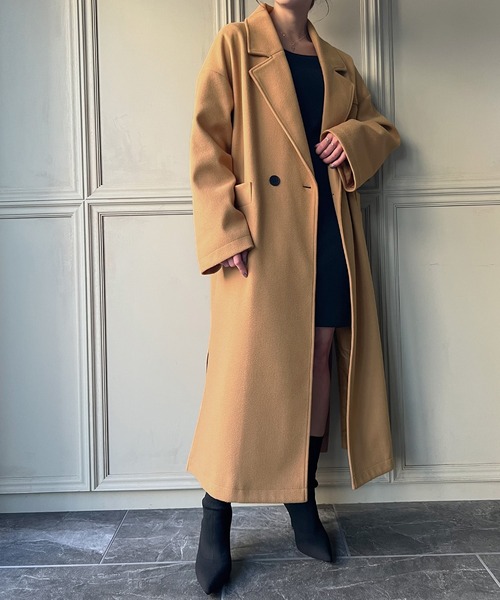 JUNOAH（ジュノア）の「サイドスリットロングチェスターコート