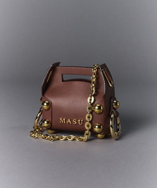 MASU/エムエーエスユー】LEATHER CAKE BAG PETIT/レザーケーキバッグ