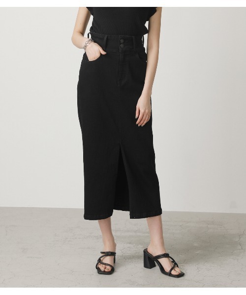 HIGH WAIST SLIT DENIM SK /ハイウエストスリットデニムスカート