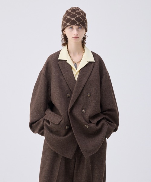 Oversized double-breasted jacket/オーバーサイズダブルブレスト