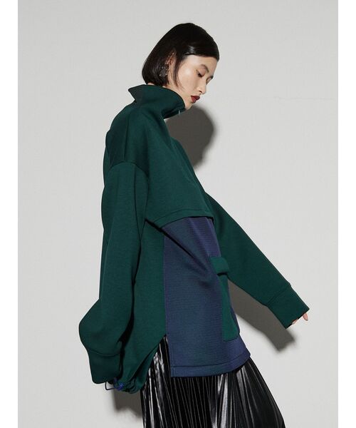 UN3D.（アンスリード）の「ハーフジップメッシュスウェット