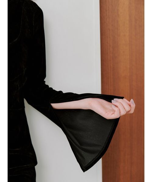 フロッキーベロアドレープドレス（ワンピース）｜SNIDEL（スナイデル