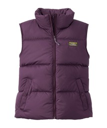 アウトドア」に該当するダウンベスト（パープル/紫色系）ファッション