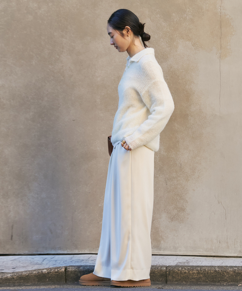 追加》ALPACA MIX BUTTON ニット 3（ニット/セーター）｜Plage