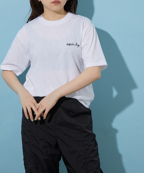 agnes b. pour ADAM ET ROPE'】MINI LOGO WITH ARROW（Tシャツ
