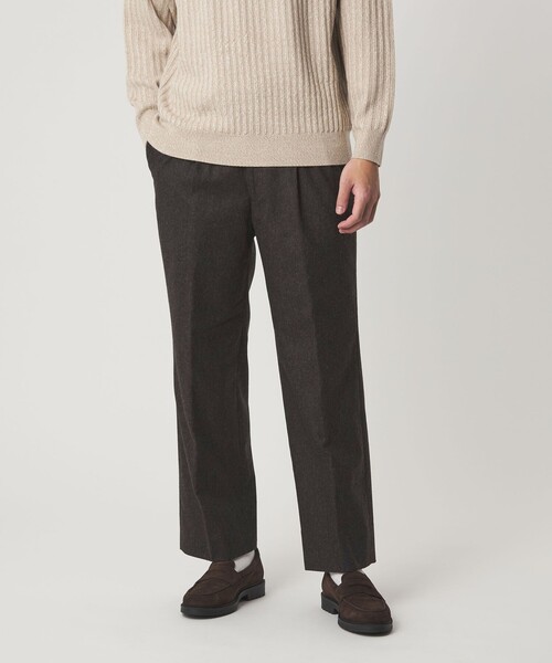 セール】DC W/N 2プリーツ ワイド スラックス（スラックス）｜green