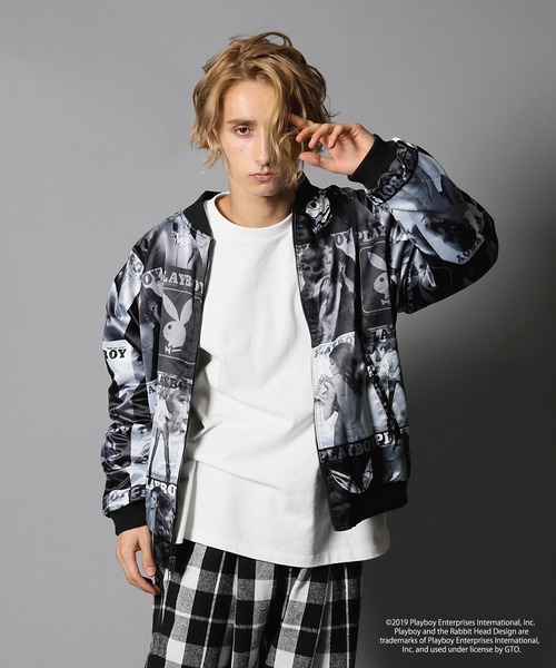 PLAYBOY（プレイボーイ）の「PLAYBOY×GAリバーシブルスカジャン