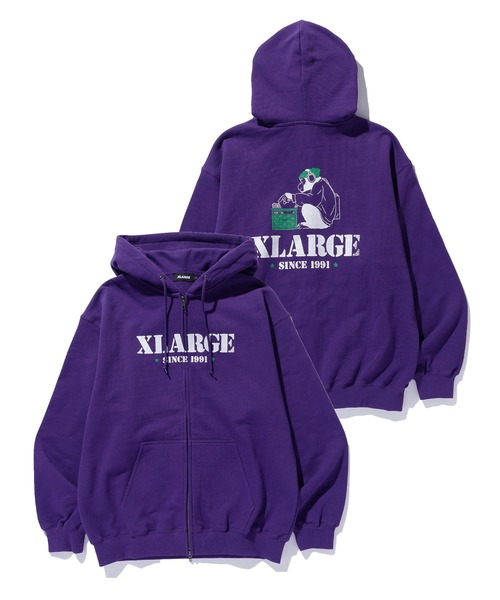 CRATE DIGGER ZIP HOODED SWEATSHIRT（パーカー）｜XLARGE（エクストラ