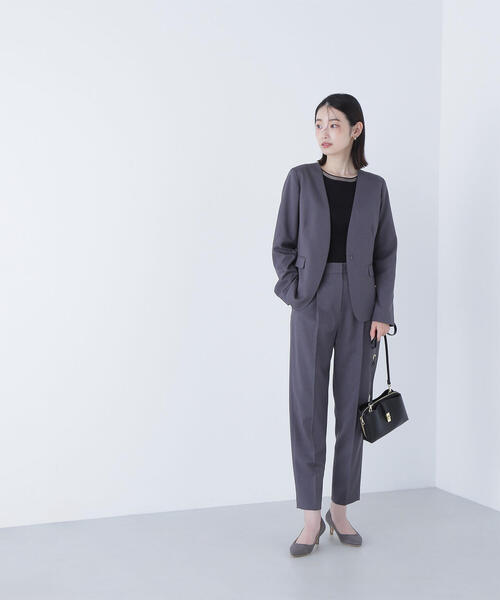 セール】◇パウダリーツイルセットアップシリーズ テーパードパンツ