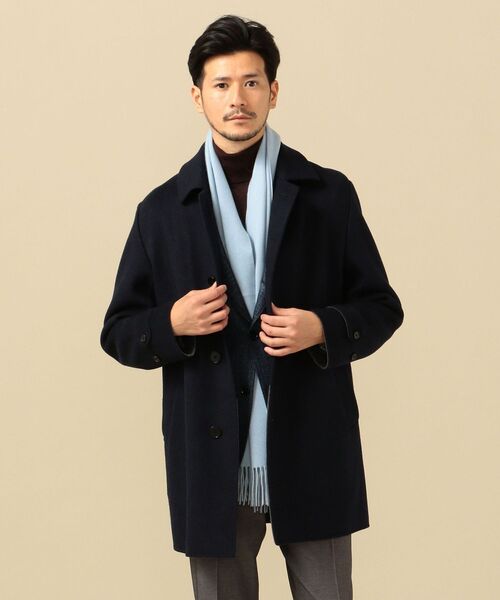 SHIPS（シップス）の「SD: ダブルフェイス ネイビー ソリッド カー