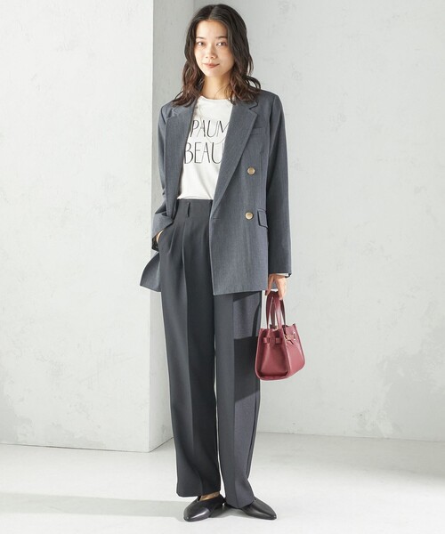 ウール ギャバジン ダブル ブレスト ジャケット（テーラードジャケット