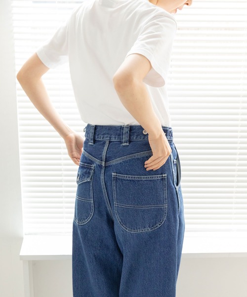 PAR ICI（パーリッシィ）の「デニム ウォッシュサイドタブパンツ