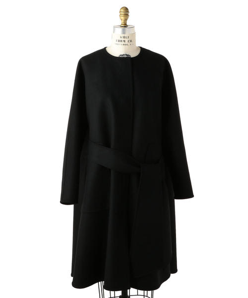 Drawer（ドゥロワー）の「Drawer ウールメルトンリバーノーカラー