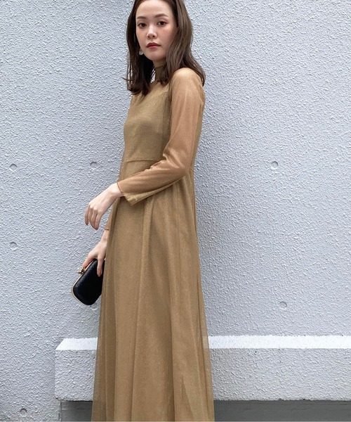 kaene（カエン）の「ラメチュールメロウワンピース（ドレス）」 - WEAR