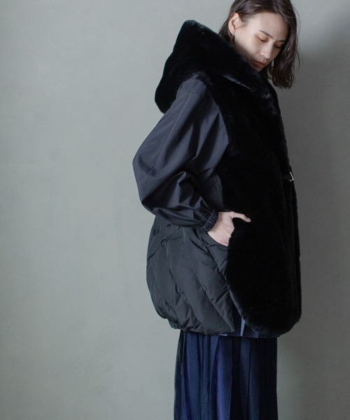 MARECHAL TERRE（マルシャルテル）の「ファーキルティングダウンベスト