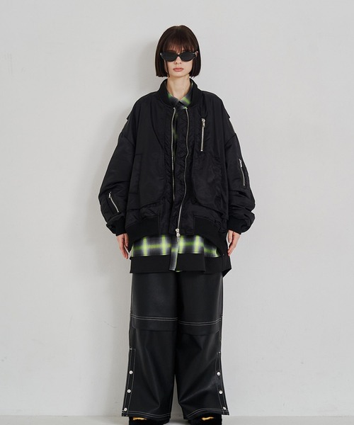 SeeSew（シーソー）の「【UNISEX】OVERSPEC MA-1 JACKET/オーバー