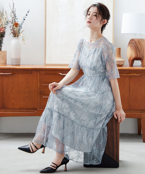 niana（ニアナ）の「ウエストマーク総レースワンピースパーティー