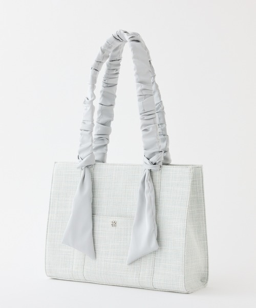 A4サイズ対応・キャリーオン可能/ギャザーハンドルトートバッグ