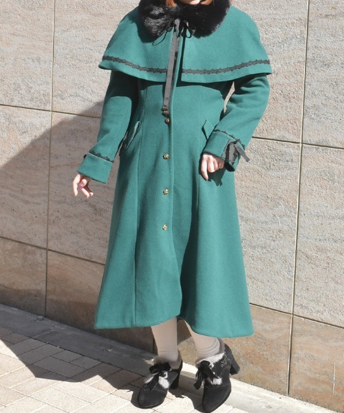 セール】ケープセットバッスルコート（ダッフルコート）｜axes femme