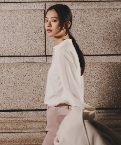 パールトリムブラウス（シャツ/ブラウス）｜anuans（アニュアンス）の