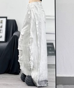 セール】rurumu:/ルルムウ/【LHP Exclusive】drawstring 'black' denim