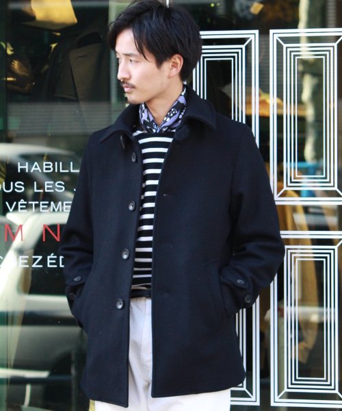 EDIFICE（エディフィス）の「◇メルトンブルゾン（ステンカラーコート