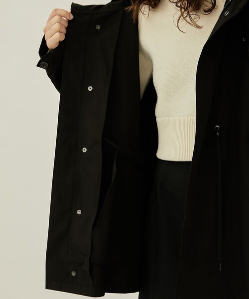 VACHEMENT/ヴァシュモン】リサイクルシェルタフタショートモッズコート