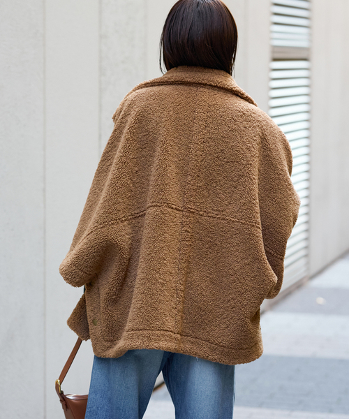 FRAMeWORK（フレームワーク）の「ボアポンチョコート（ブルゾン）」 - WEAR