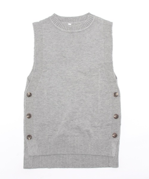セール】ラウンドネックニットベスト（ベスト）｜Doux Belle