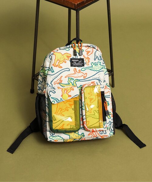 セール】恐竜総柄窓付きリュック（バックパック/リュック）｜BREEZE